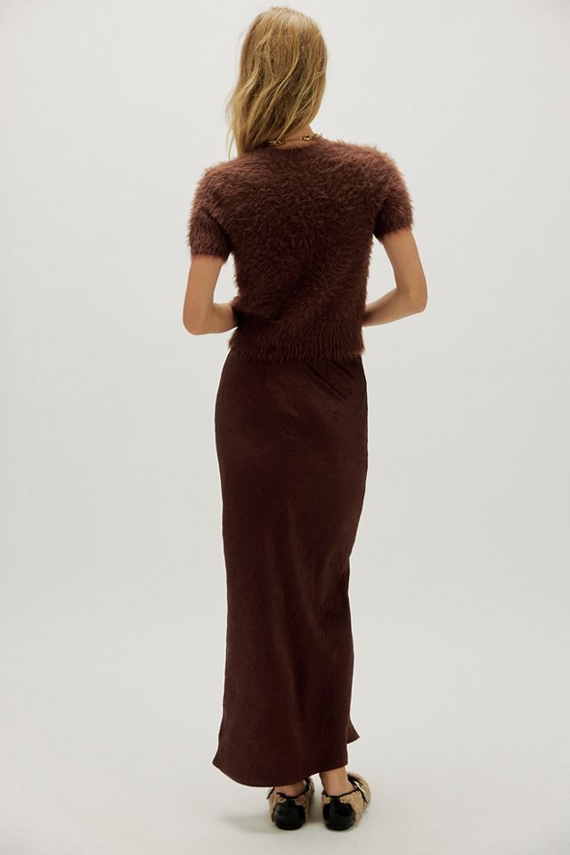 Ensemble Jupe Longue Alexandra en Satin Froissé #1