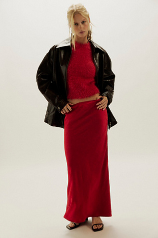 Alexandra Maxi Skirt Set by Free People in Red, Size: XS