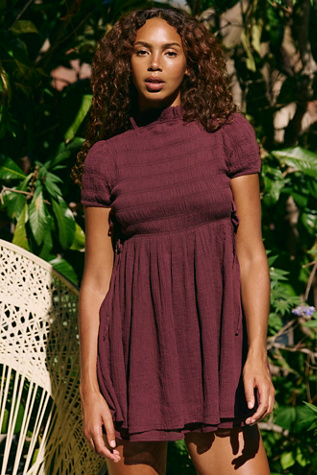 Twiggy Mini Dress by free-est at Free People in Decadent, Size: Medium