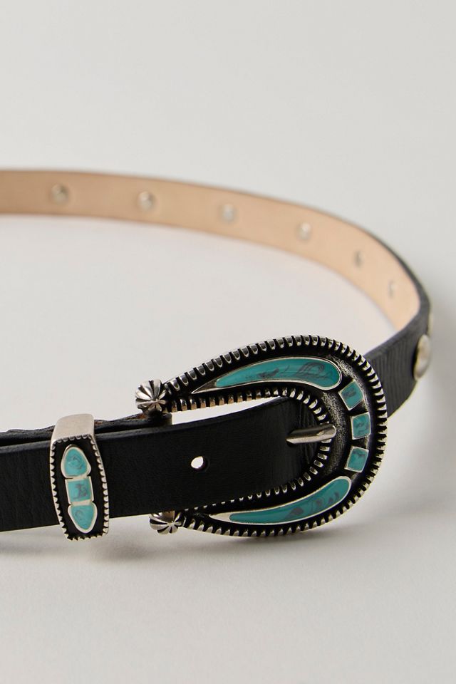 Prismarine Leather Belt #1