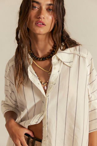 We The Free Seaside Cotton Stripe Shirt