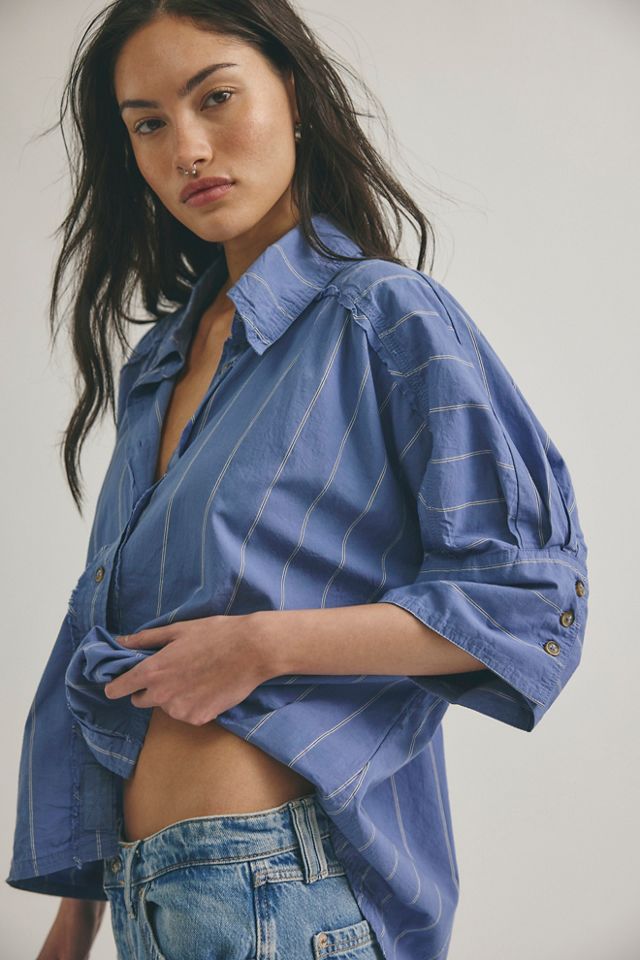We The Free Seaside Cotton Stripe Shirt #1