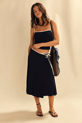 Opal Skirt Set by free-est at Free People in Blue, Size: XL