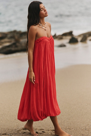 red dress for beach Montego Dress
