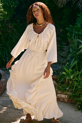 Shore Chic Maxi Dress by free-est at Free People in Yellow, Size: XS