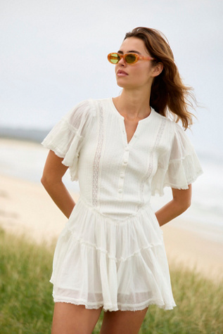 Fia Mini Dress by free-est at Free People in White, Size: L