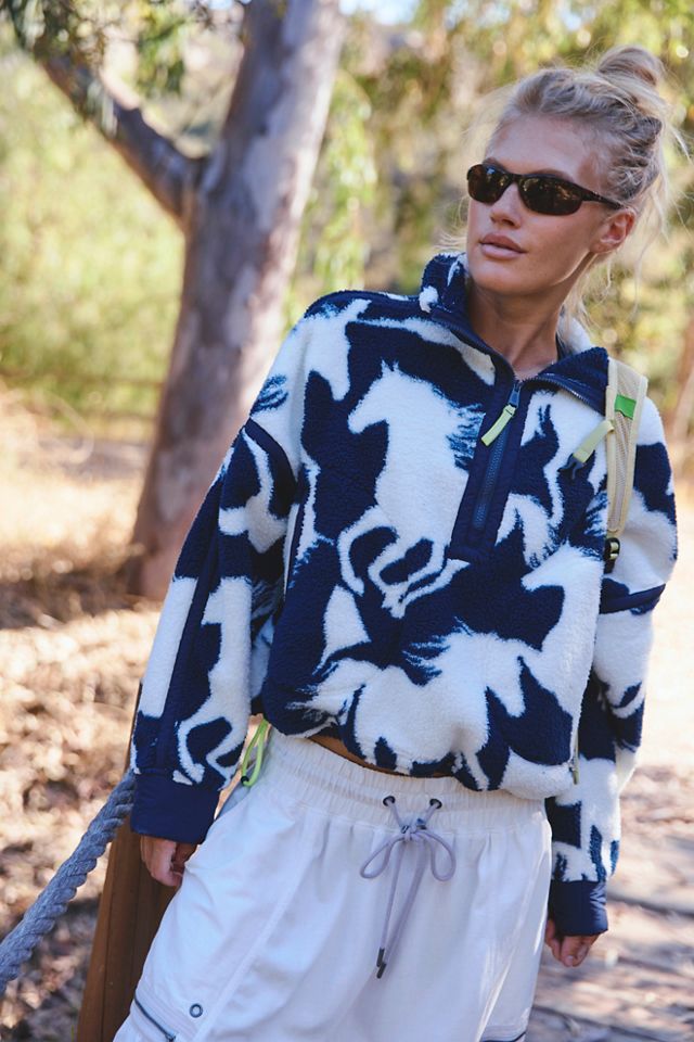 Polaire demi-zip imprimée Mountain High #3