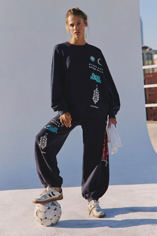 All Star Graphic Pullover by FP Movement at Free People, Midnight Navy Combo, S