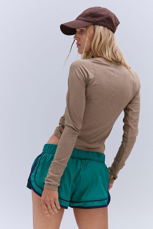 Tempo Ruched Ribbed UV Protection Long Sleeve #1