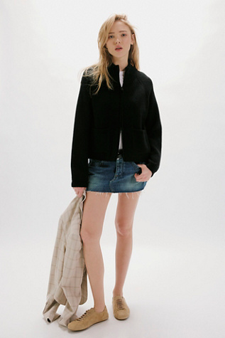 We The Free On It Zip-Up Cardigan at Free People in Black, Size: XL