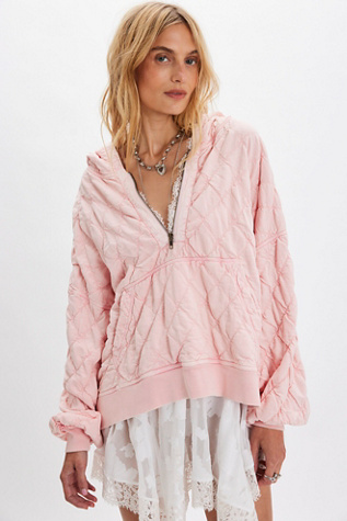 FP One Aria Zip Hoodie at Free People in Pink, Size: M