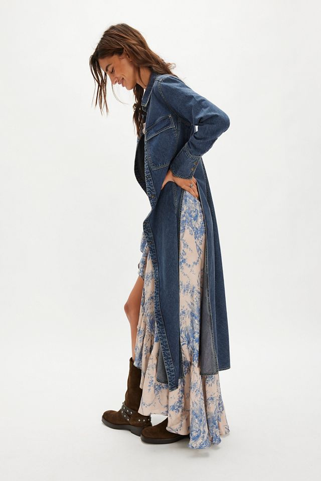We The Free Ruth Long Denim Top #1