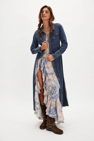 We The Free Ruth Long Denim Top