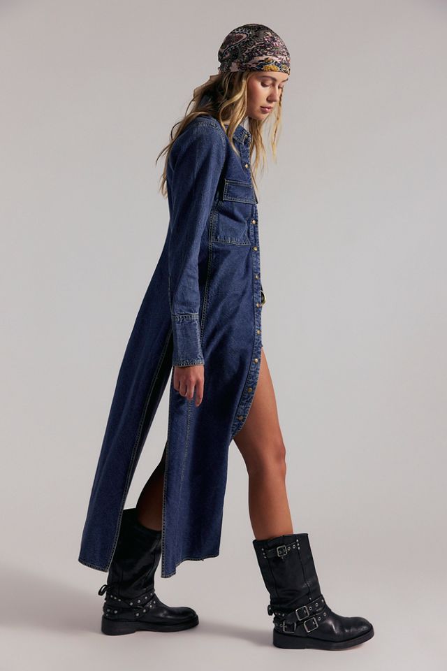We The Free Ruth Long Denim Top #1