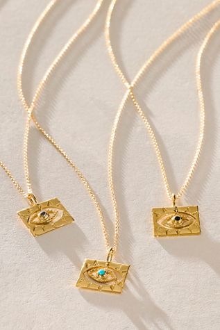 Collier Oeil Solitaire Studio Grun