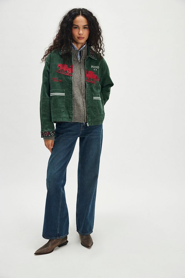 Found Jockey Club Embroidered Jacket #2