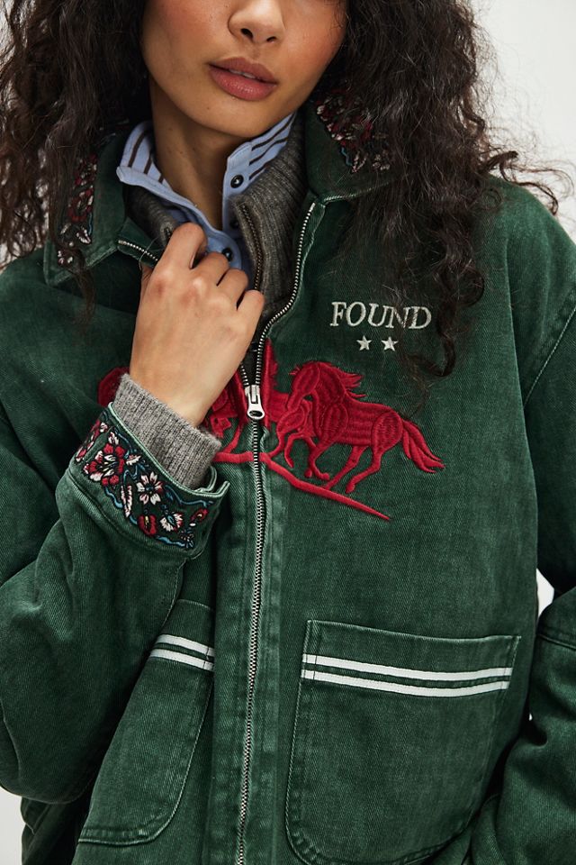 Found Jockey Club Embroidered Jacket #3