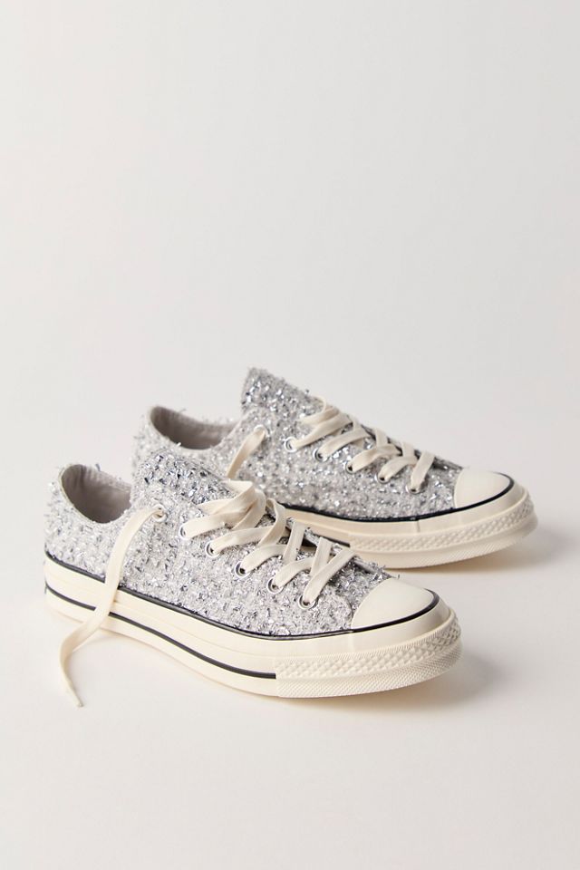 Chuck 70 Metallic Tweed Low-Top Sneakers #1