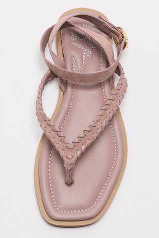 Waverly Whipstitch Thong Sandals by Free People in Pink, Size: US 9