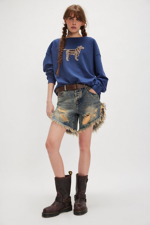 Best Friend Cross Stitch Crewneck #1