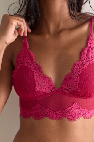 Fiona Mesh Longline V-Neck Triangle Bralette
