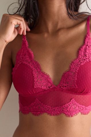 Fiona Mesh Longline V-Neck Triangle Bralette