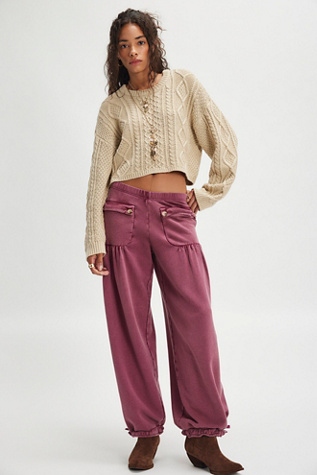 FP One Arden Knit Pants at Free People in Pink, Size: S