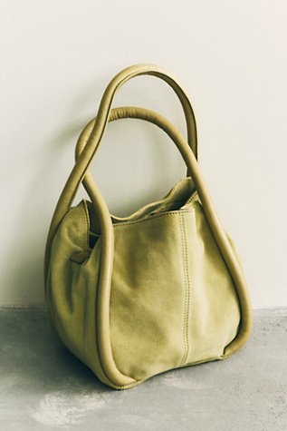 Barlow Suede Bucket Bag by Free People in Green