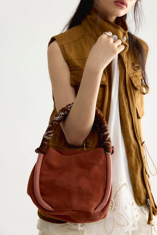Barlow Suede Bucket Bag #1