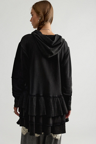 Женские кардиганы Free People Piece Of Cake Zip-Up Cardi, цвет: Чёрный — фото 2