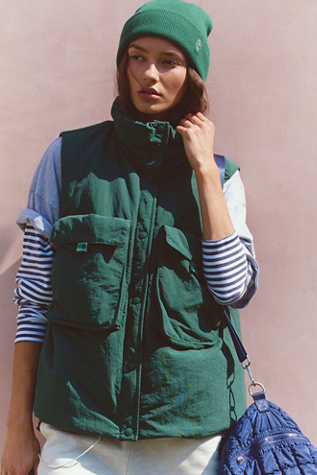 Cabin Fever Puffer Vest Jacket by FP Movement at Free People, Evergreen, XS