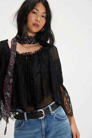 Fairy Girl Blouse at Free People in Black, Size: Large