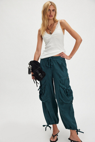 Pantalon parachute Ashton pleine longueur par Free People en Mousse De Mer, pour femme