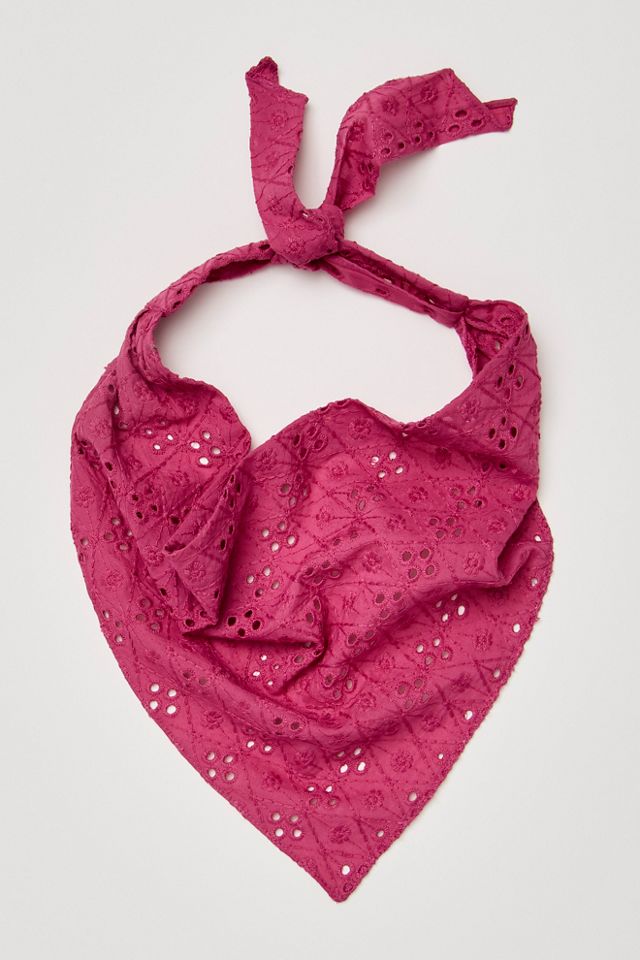 Claro Eyelet Hair Scarf #1