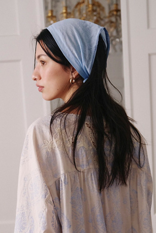 Graceland Solid Sheer Hair Scarf at Free People in Saltwater