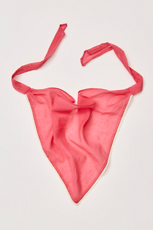 Graceland Solid Sheer Hair Scarf by Free People in Pink