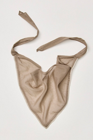 Graceland Solid Sheer Hair Scarf at Free People in Funghi Fade