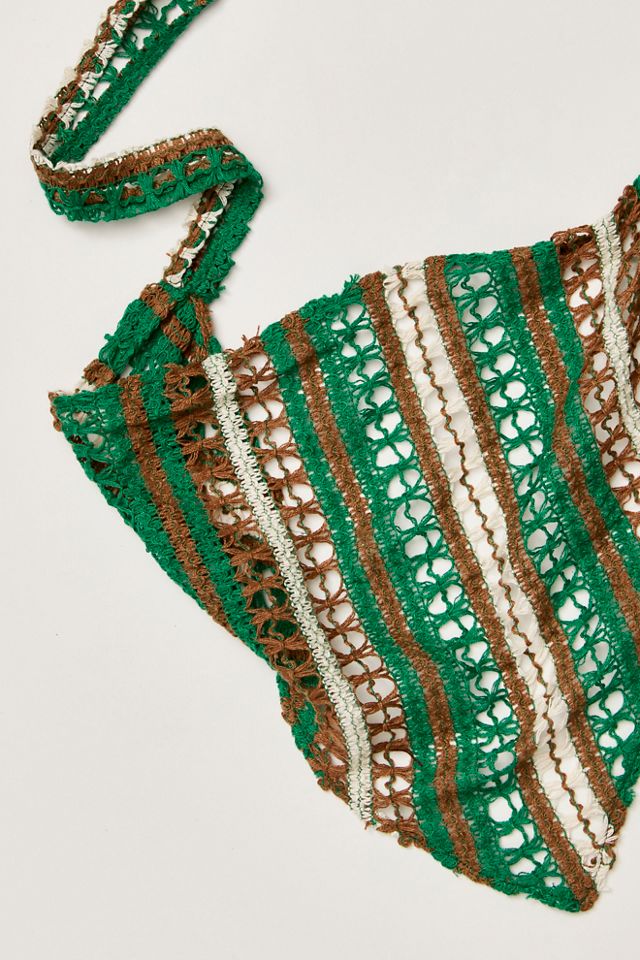 Foulard discret en crochet pour cheveux #1