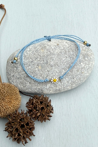 Nancy Melet Daisy Wish Bracelet at Free People in Blue