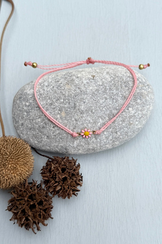Nancy Melet Daisy Wish Bracelet at Free People in Pink