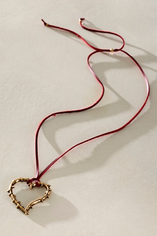 Otto Necklace by Free People in Red