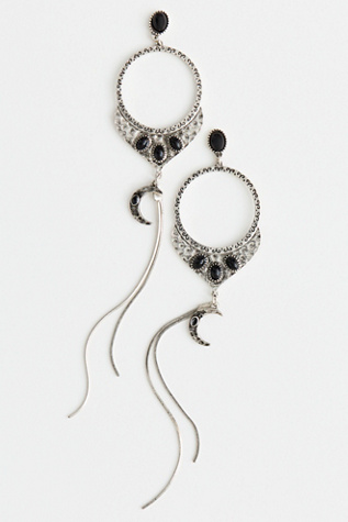 Женские украшения Free People Sky City Dangles, цвет: Чёрный / Серебристый — фото 4