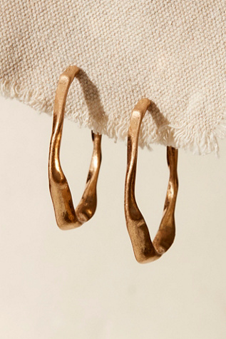 Lodi Hoops at Free People in Gold