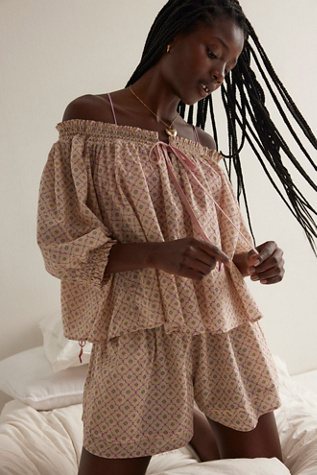 Brighter Days Lounge Set by Intimately at Free People in White, Size: S