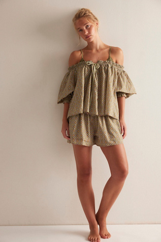 Ensemble de détente Brighter Days par Intimately en Fern Combo, pour femme chez Free People