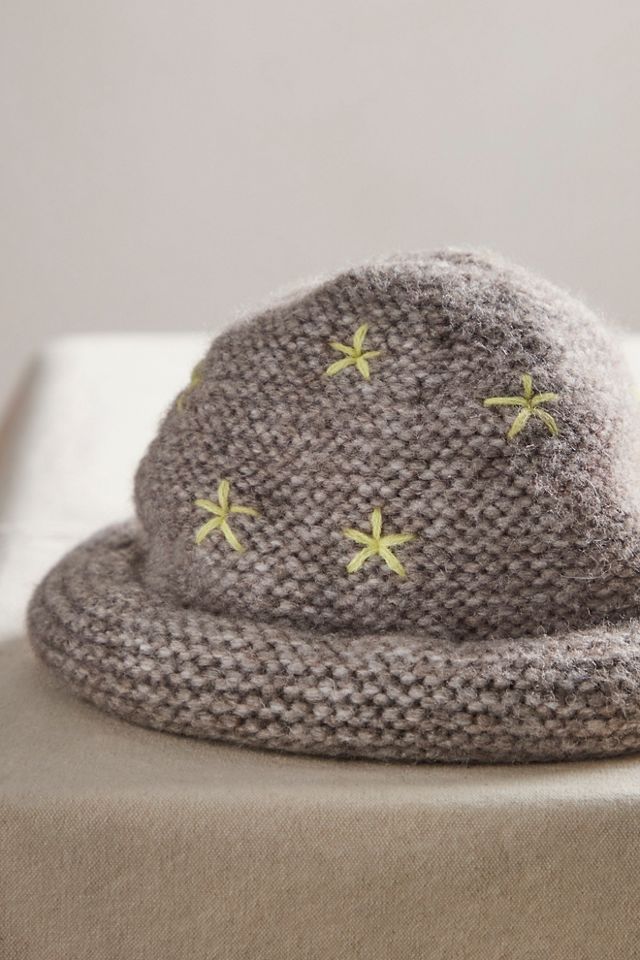 Chapeau seau tricoté Daisy #2