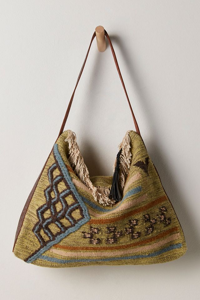 Whimsy Rug Slouchy Tote #1
