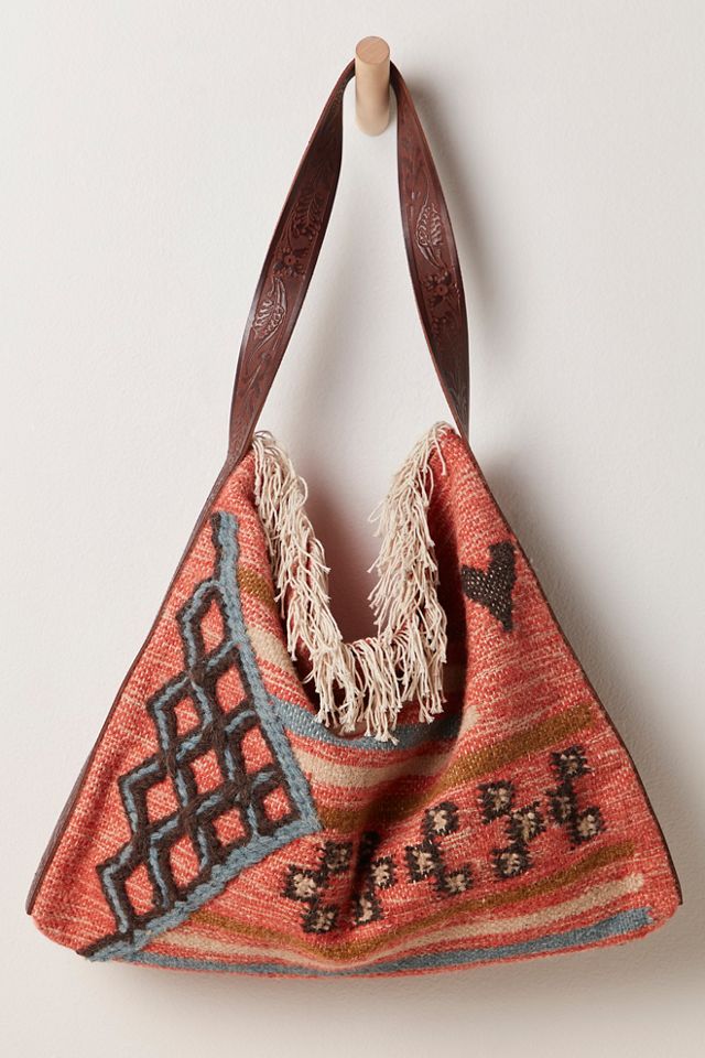 Whimsy Rug Slouchy Tote #1