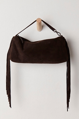 Finn Fringed Shoulder Bag by Free People in Brown