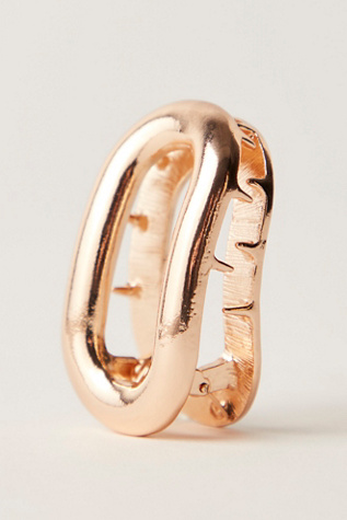 Bria Flat Claw Clip by Free People in Gold